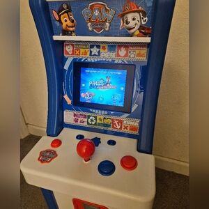 Kids Arcade Play Console in Blue, White & Red Paw Patrol